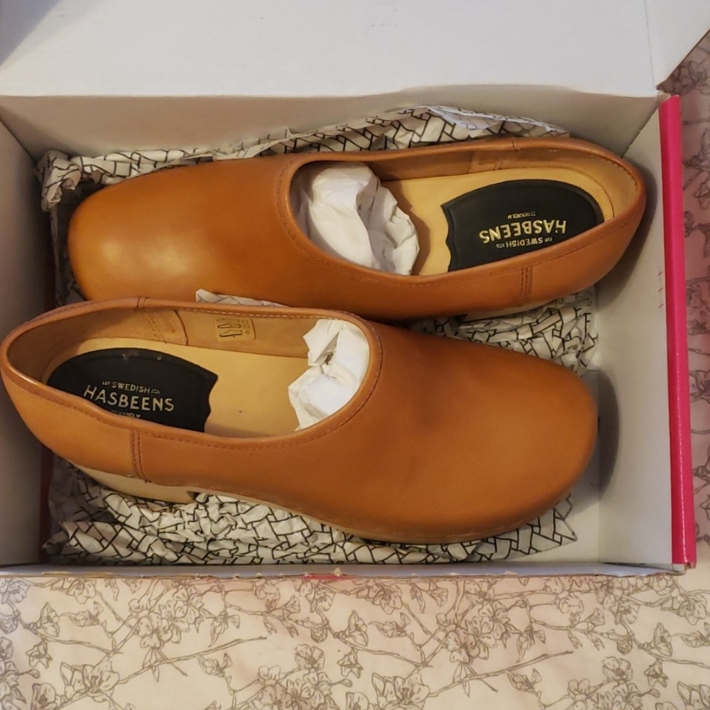 Swedish Hasbeens Bettan clogs shoes 40